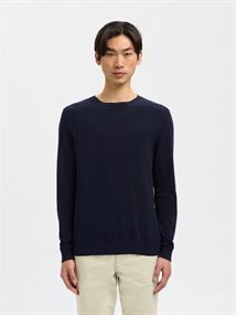 SLHBERG CREW NECK NOOS navy blazer