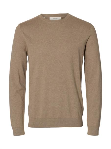 SLHBERG CREW NECK NOOS savannah tan