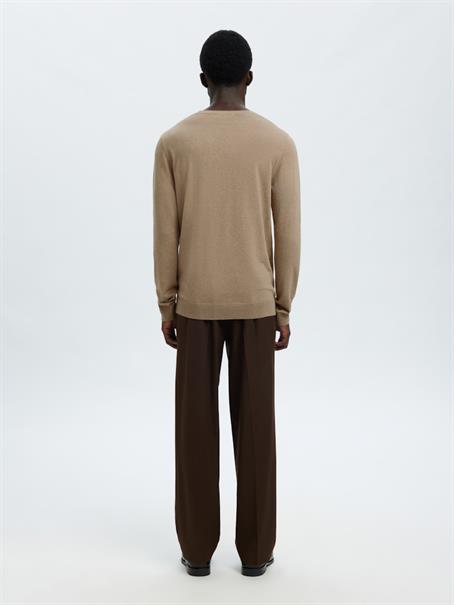 SLHBERG CREW NECK NOOS savannah tan