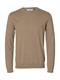 SLHBERG CREW NECK NOOS savannah tan