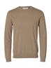 SLHBERG CREW NECK NOOS savannah tan