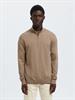 SLHBERG LS HALF ZIP NOOS savannah tan
