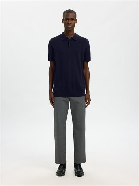 SLHBERG SS KNIT POLO NOOS navy blazer