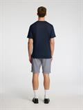 SLHBET LINEN SS O-NECK TEE sky captain