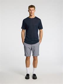 SLHBET LINEN SS O-NECK TEE sky captain