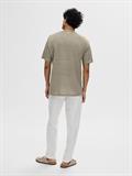 SLHBET LINEN SS O-NECK TEE vetiver