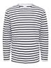 SLHBRIAC STRIPE LS O-NECK TEE NOOS bright white