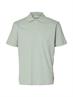 SLHCOLE RIB SS POLO aqua gray