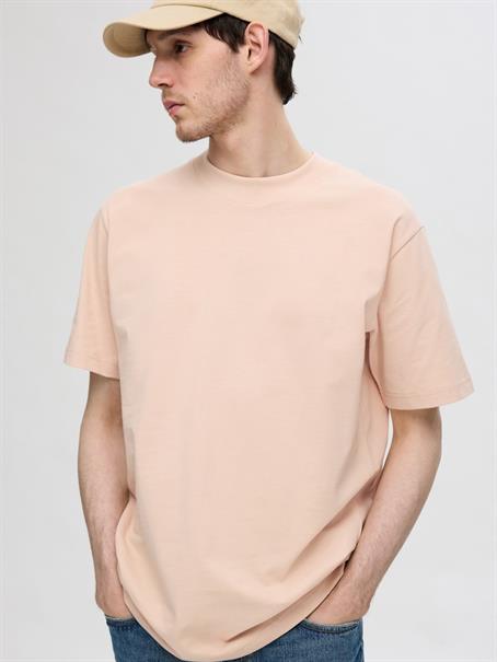 SLHCOLMAN SS O-NECK TEE NOOS cameo rose