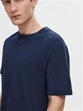 SLHCOLMAN SS O-NECK TEE NOOS navy blazer