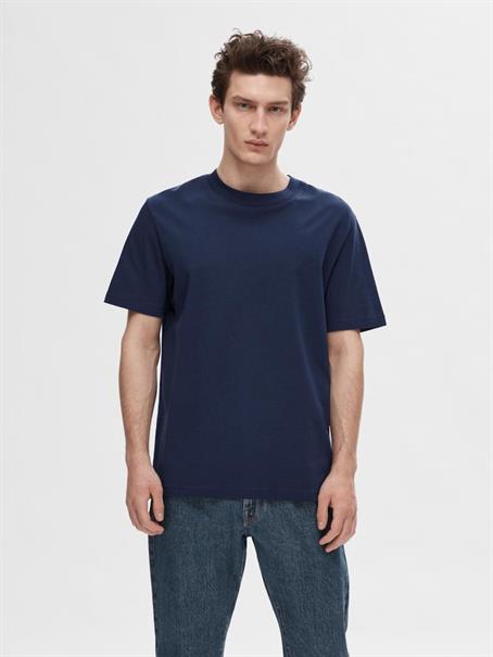 SLHCOLMAN SS O-NECK TEE NOOS navy blazer