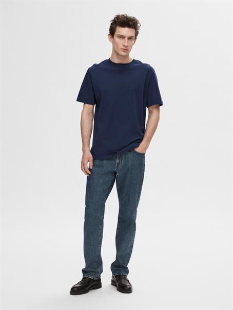 SLHCOLMAN SS O-NECK TEE NOOS navy blazer