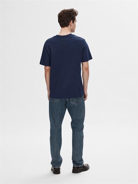SLHCOLMAN SS O-NECK TEE NOOS navy blazer