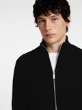 SLHDANE LS KNIT STRUCTURE FULL ZIP NOOS black