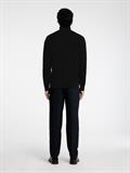 SLHDANE LS KNIT STRUCTURE FULL ZIP NOOS black