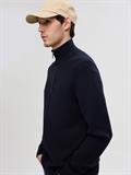 SLHDANE LS KNIT STRUCTURE FULL ZIP NOOS sky captain