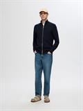 SLHDANE LS KNIT STRUCTURE FULL ZIP NOOS sky captain