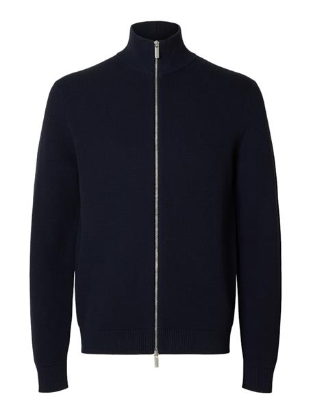SLHDANE LS KNIT STRUCTURE FULL ZIP NOOS sky captain
