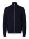 SLHDANE LS KNIT STRUCTURE FULL ZIP NOOS sky captain