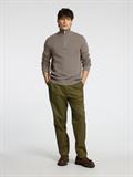SLHDANE LS KNIT STRUCTURE HALF ZIP NOOS morel