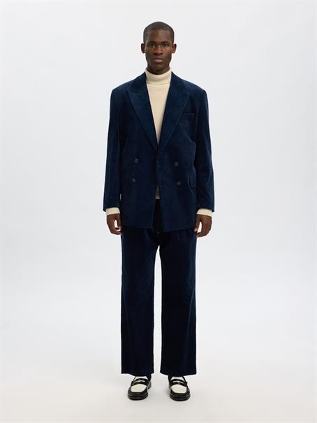 SLHDANE LS KNIT STRUCTURE ROLL NECK NOOS oatmeal