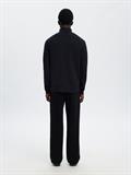 SLHDANE LS KNIT STRUCTURE ROLL NECK NOOS sky captain