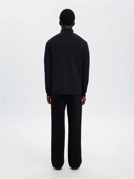 SLHDANE LS KNIT STRUCTURE ROLL NECK NOOS sky captain