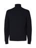 SLHDANE LS KNIT STRUCTURE ROLL NECK NOOS sky captain