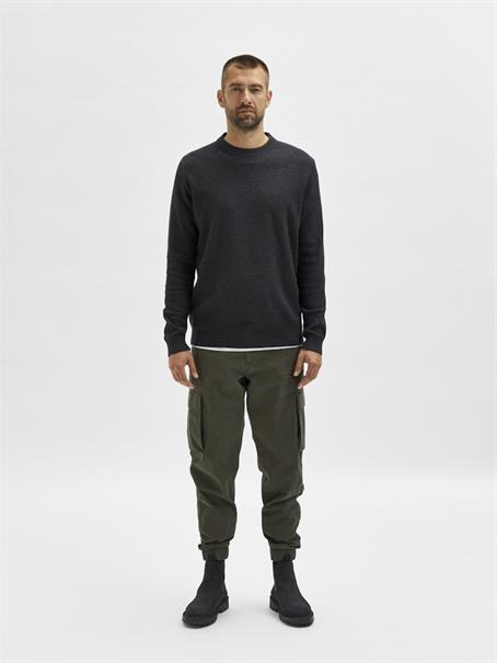 SLHEKLON LS KNIT CREW W CAMP phantom