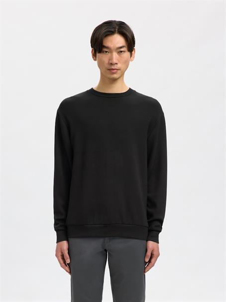 SLHEMANUEL SOFT CREW NECK SWEAT NOOS black