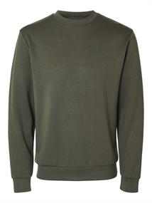 SLHEMANUEL SOFT CREW NECK SWEAT NOOS forest night
