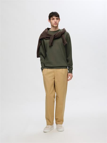 SLHEMANUEL SOFT CREW NECK SWEAT NOOS forest night