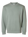 SLHEMANUEL SOFT CREW NECK SWEAT NOOS iceberg green