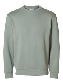 SLHEMANUEL SOFT CREW NECK SWEAT NOOS iceberg green