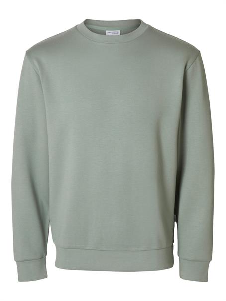 SLHEMANUEL SOFT CREW NECK SWEAT NOOS iceberg green