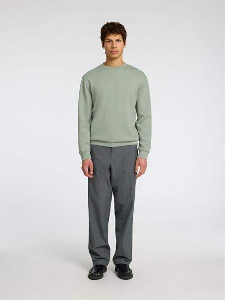SLHEMANUEL SOFT CREW NECK SWEAT NOOS iceberg green