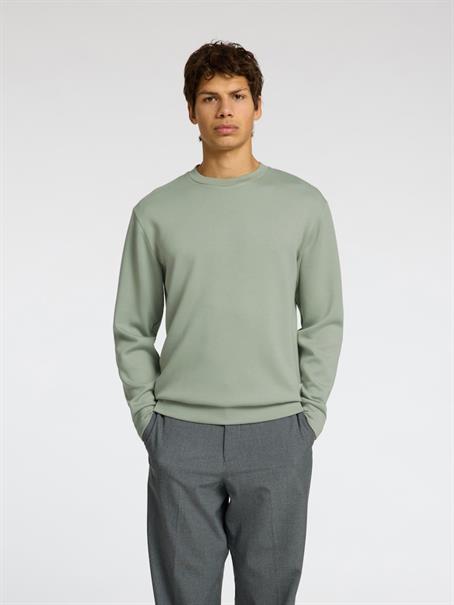 SLHEMANUEL SOFT CREW NECK SWEAT NOOS iceberg green