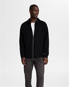 SLHEMANUEL SOFT FULL ZIP SWEAT NOOS black