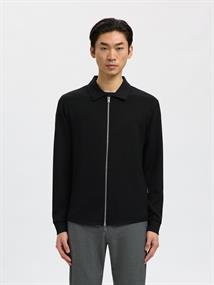 SLHEMANUEL SOFT FULL ZIP SWEAT NOOS black
