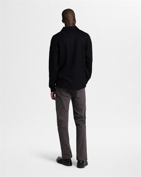 SLHEMANUEL SOFT FULL ZIP SWEAT NOOS black