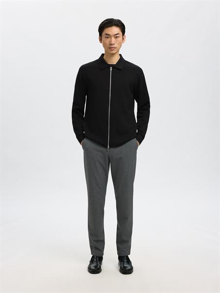 SLHEMANUEL SOFT FULL ZIP SWEAT NOOS black