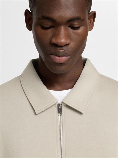 SLHEMANUEL SOFT FULL ZIP SWEAT NOOS pure cashmere
