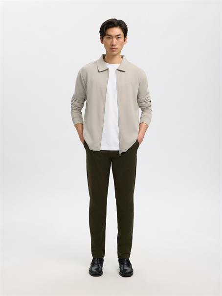 SLHEMANUEL SOFT FULL ZIP SWEAT NOOS pure cashmere