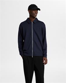 SLHEMANUEL SOFT FULL ZIP SWEAT NOOS sky captain