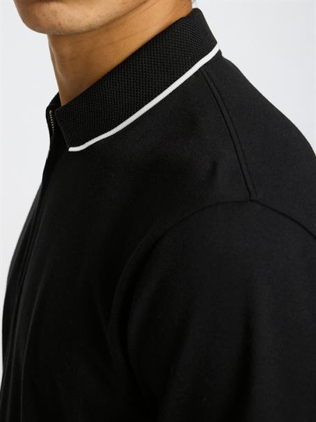 SLHFAVE SPORT ZIP SS POLO NOOS black