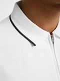 SLHFAVE SPORT ZIP SS POLO NOOS cloud dancer