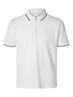 SLHFAVE SPORT ZIP SS POLO NOOS cloud dancer