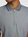 SLHFAVE SPORT ZIP SS POLO NOOS medium grey melange