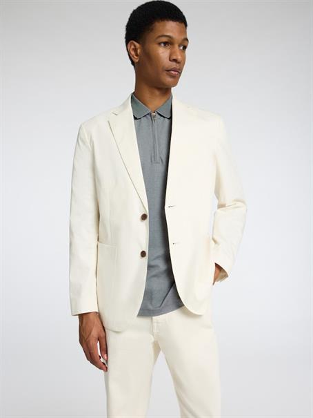 SLHFAVE SPORT ZIP SS POLO NOOS medium grey melange