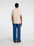 SLHFAVE SPORT ZIP SS POLO NOOS oatmeal